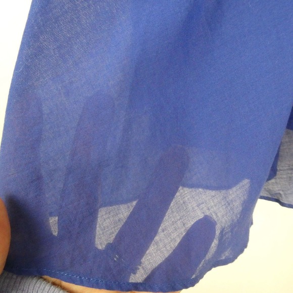 J. Crew Jardin Gauzey Pleated Midi Skirt Sz 6 Cobalt Blue Style 48698 Pockets - Picture 9 of 12